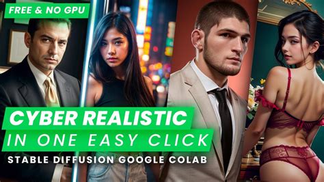 Cyber Realistic Stable Diffusion Free Colab No Gpu Easy