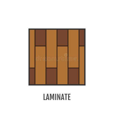 Flat Icon Of Laminate Finishing Materials Floor Coverings Vector