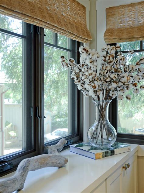 On a smaller scale, a colorful swag draped over a single window can also make a bright statement. Large Kitchen Window Treatments: HGTV Pictures & Ideas | HGTV