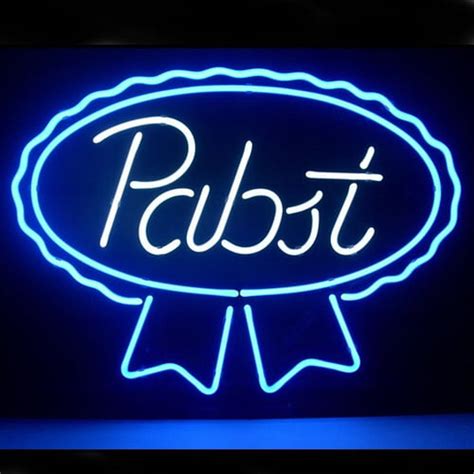 Custom New Pabst Blue Ribbon Lager Ale Neon Sign Usa Custom Neon Signs Shop Neon Signs Usa