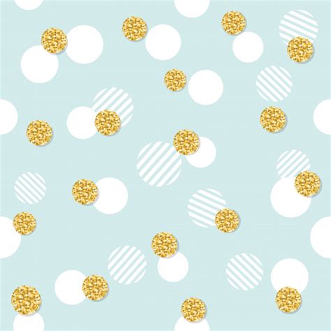Glitter Confetti Polka Dot Seamless Pattern Background Premium Vector