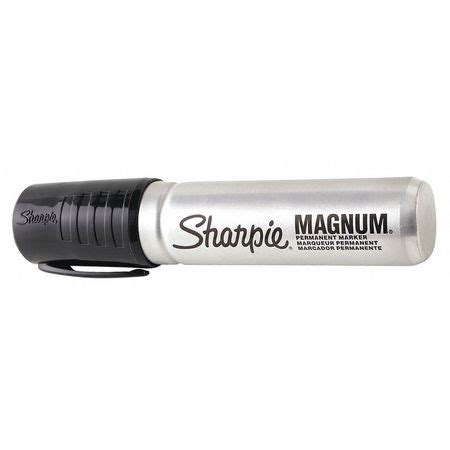 Sharpie permanent marker, magnum, blue, each. Sharpie Magnum 44, Black, Marker, PK12 SNF 44001 | Zoro.com