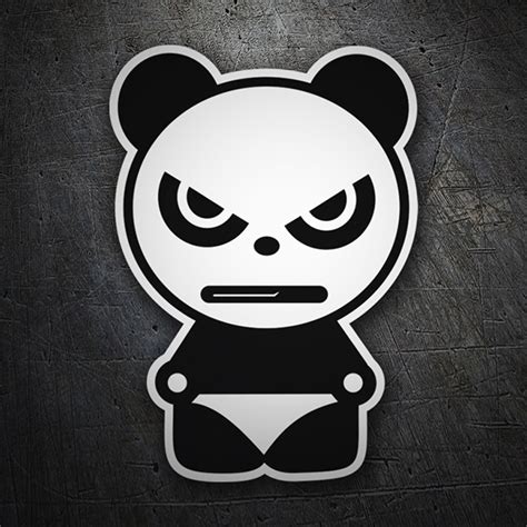 Sticker Bear Panda Angry