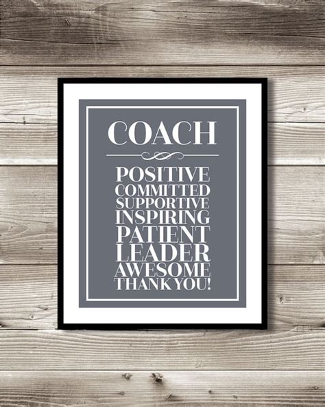 Coach Thank You Print T For Your Coach Digital Print Etsy Canada