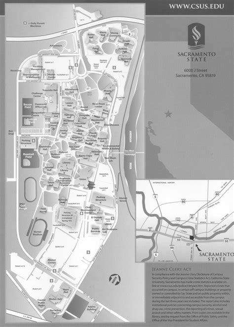 Sacramento State University Campus Map Map