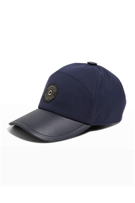 Prada Mens Logo Plaque Baseball Cap Neiman Marcus