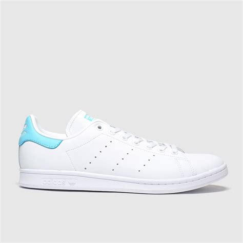 Adidas White Pl Blue Stan Smith Trainers Trainerspotter