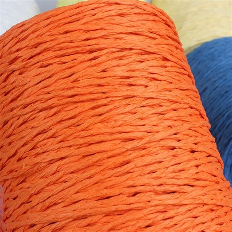 280 Meter Colorful Threads Natural Raffia Straw Yarn For Summer Hand