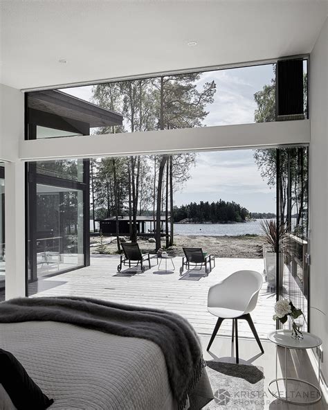 A Modern Glass Walled House In Finland By Krista Keltanen Photography