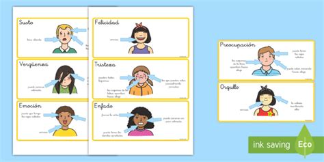 Tarjetas De Vocabulario Emociones Y Acciones Teacher Made Lupon Gov Ph