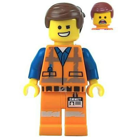 The Lego Movie 2 Emmet Minifigure Wink Smile Scared Worn Uniform