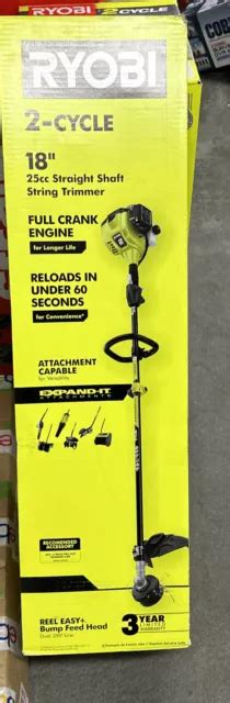 Ryobi Cc Cycle Attachment Capable Straight Gas Shaft String Trimmer