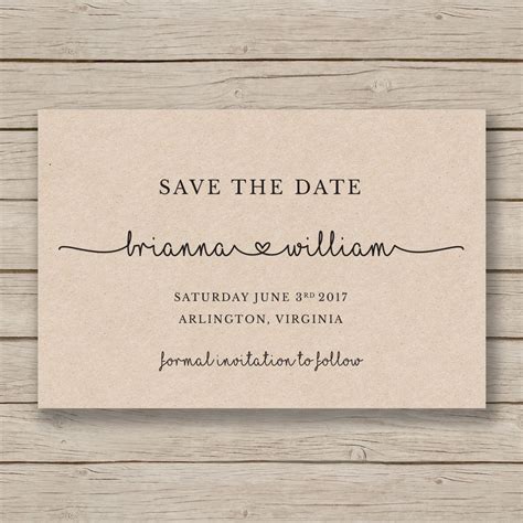 Save The Date Printable Template Editable By You In Word