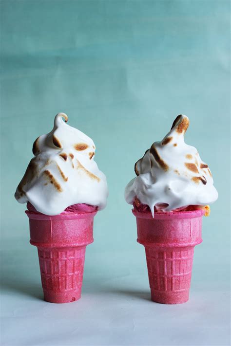 Best Of Recipes Baked Alaska Ice Cream Cone Poppytalk