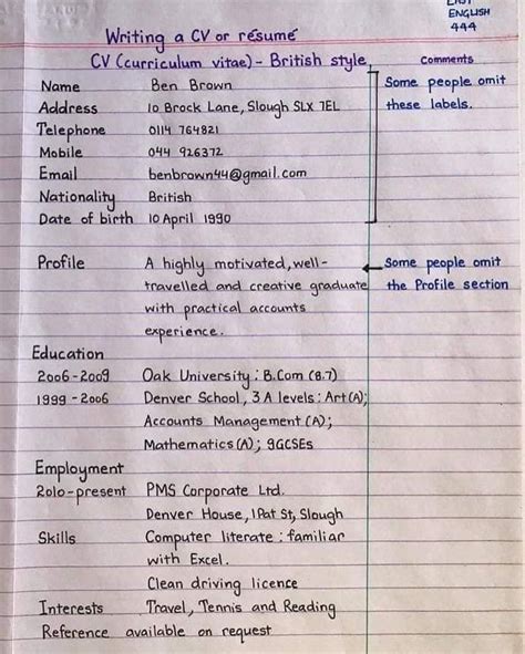 You need to demonstrate to the employer through your cv that you have the skills, personal qualities and • refer to some of the books about writing a cv and covering letter available in our centre. Edification Online Classroom on Instagram: "Writing A CV Or Resume And Official Letters; Eg A ...