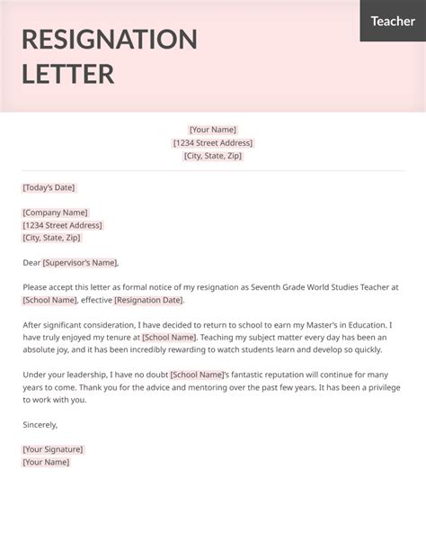 Letter Of Resignation Nursing For Your Needs Letter Template Collection