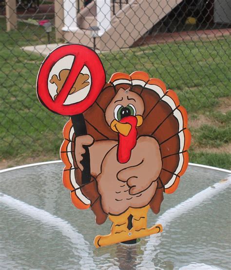 Thanksgiving Turkey Yard Sign Decor Yard Art Turkey With Etsy