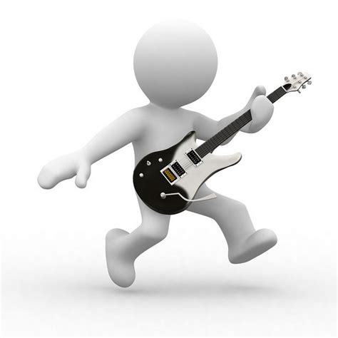Playing Guitar Playing Guitar 3d Man Emoji Images