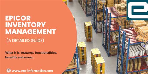 Epicor Inventory Management Features And Functionalities