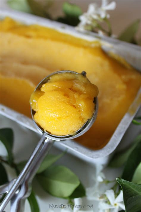 Mango Sorbet Recipe T This Grandma Is Fun