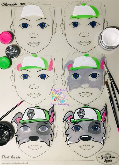 Paw Patrol Step By Step By Jane Harding Face Painting Easy Face