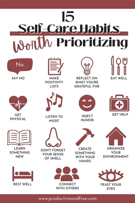 15 Self Care Habits Worth Prioritizing — Productive And Free