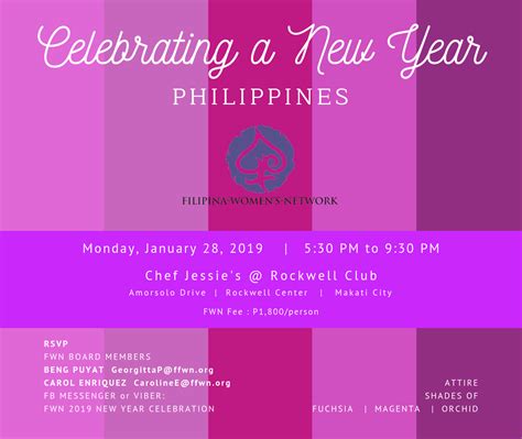 Jan 28—celebrating A New Year Fwn In The Philippines — Foundation For