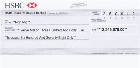 Copyright © hong leong bank berhad reserved. Professional Cheque Printing Examples