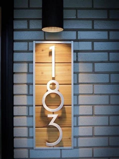 25 Modern House Number Designs You May Steal Digsdigs