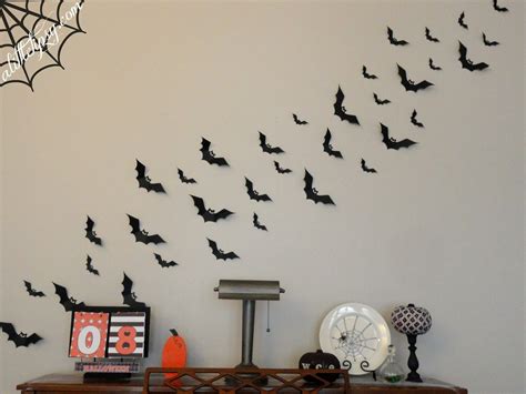 Swarm Of Bats Wall Halloween Halloween Bat Decorations Halloween Home