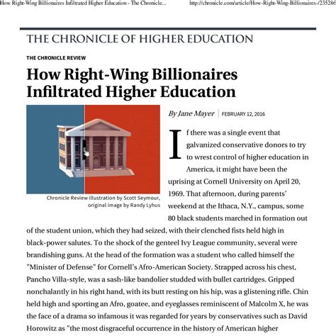How Right Wing Billionaires Infiltrated Higher Education The
