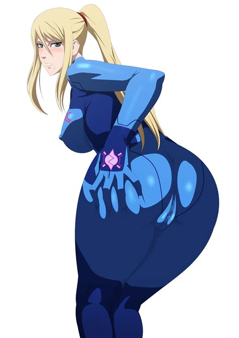 Lime Purple Haze Samus Aran Metroid Nintendo Highres 1girl Ass