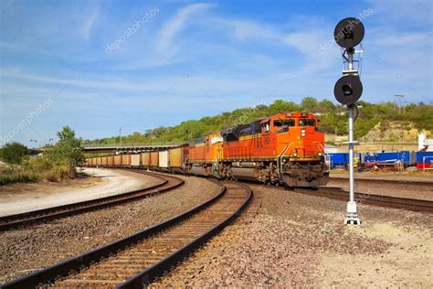 Freight Train Locomotive In Arizona Usa Stock Photo By ©dohoavnstudio