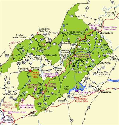 Pisgah National Forest Map