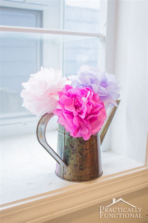 She shows readers how to make easy diy projects. DIY Tissue Paper Flowers