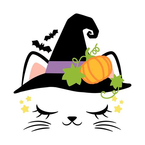 Witch Cat Svg Halloween Cat Svg Witch Hat Clip Art 904097 Svgs