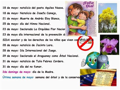 Efemérides Del Mes De Mayo Maestra Asuncion Dia Del Himno Nacional