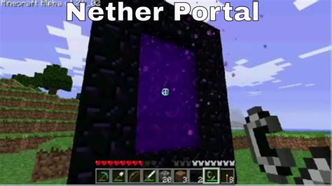 Minecraft Tutorial Nether Portal Youtube