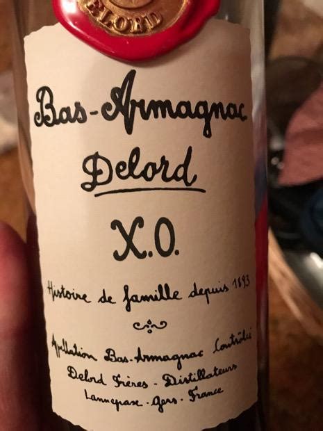 1981 Delord Bas Armagnac Xo Premium France Southwest France Gascony Bas Armagnac Cellartracker