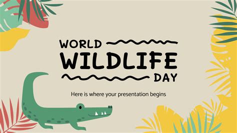 World Wildlife Day Awareness Of The Importance Of Conservation Of Wild