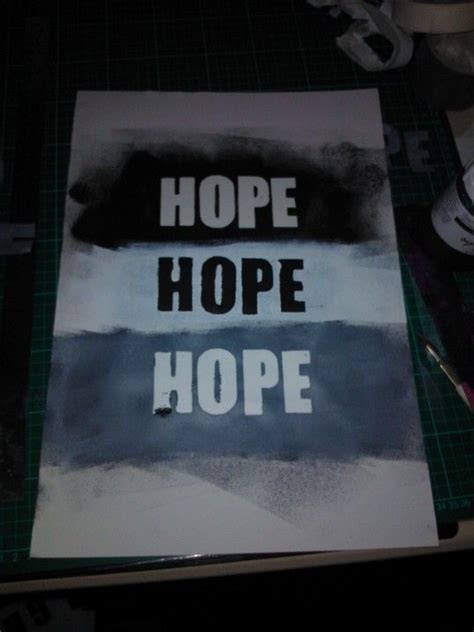 Hope Stencil Version 1 Stencils Version Hope Prints Templates