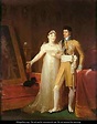 Portrait of Jerome Bonaparte 1784-1860 and his wife Catherine 1783-1835 ...