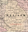 Madison County, Arkansas 1889 Map | Madison county, Arkansas, County map