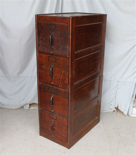 Antique collectors cabinets and museum cabinets, 80 drawer collectors chest of drawers. Bargain John's Antiques | Antique Oak 4 drawer File Filing ...