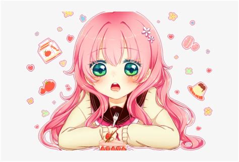 Anime Girl Clipart Birthday Anime Girl Pink Hair Transparent Png