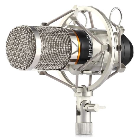 Excalvan Microfone Bm 800 Wired Condenser Microphone With Metal Shock