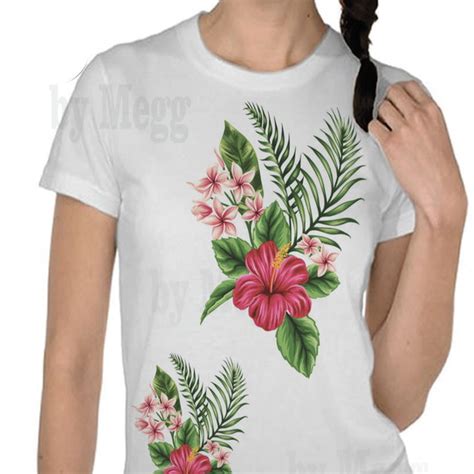 Camiseta Flores Tropicais Elo7 Produtos Especiais
