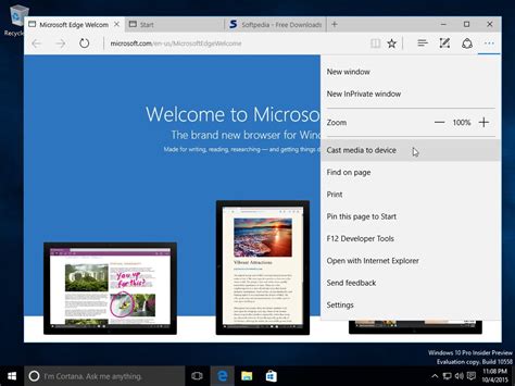 Microsoft Edge Browser Gets Tab Previews In Windows 10 Build 10558