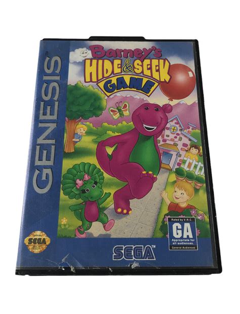 Barneys Hide And Seek Game Sega Genesis 1993 No Manual Tested Ebay
