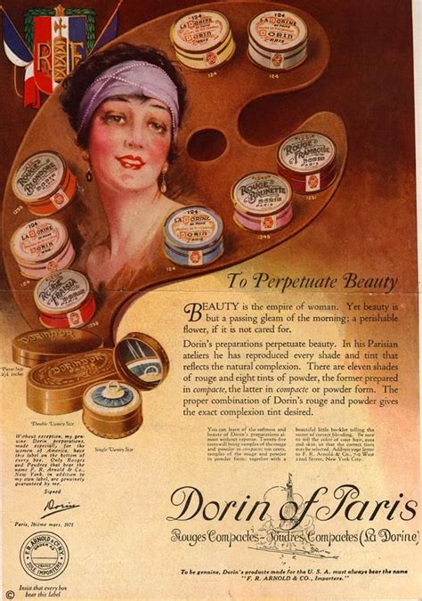 Dorin Of Paris Vintage Beauty Vintage Cosmetics Vintage Advertisements